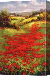 The Danube Valley Near Regensburg Canvas Paintings - Valley View by Hulsey by Roberto Lombardi