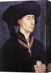 Rogier Canvas Paintings - Philip the Good by Rogier van der Weyden