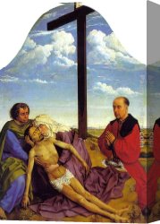 Piet Canvas Paintings - Piet&agrave; by Rogier van der Weyden