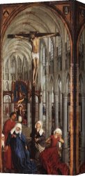 Central Canvas Paintings - Seven Sacraments Altarpiece central panel by Rogier van der Weyden