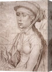 Rogier Canvas Paintings - St Mary Magdalene by Rogier van der Weyden