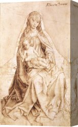 Blessing Canvas Paintings - Virgin with the Blessing Child by Rogier van der Weyden