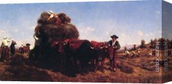 The Cart Or Return From Haymaking Canvas Paintings - The Return from the Harvest by Rosa Bonheur