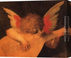 Musician's Table Canvas Paintings - Musician Angel by Rosso Fiorentino