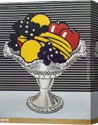 Bowl Canvas Paintings - Still Life with Crystal Bowl by Roy Lichtenstein
