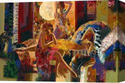 Night Canvas Paintings - Summer Nights by Sabzi