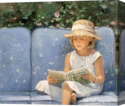 Quiet Canvas Paintings - A Quiet Corner by Sally Swatland