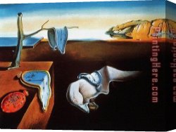 Clock Canvas Paintings - Clock Melting Clocks II by Salvador Dali