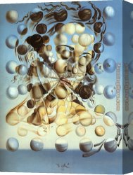 Surrealism Canvas Paintings - Galatea of the Spheres by Salvador Dali