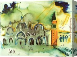 Venice Canvas Paintings - Hommage to Venice by Salvador Dali