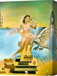 Leda And The Swan Canvas Paintings - Leda Atomica by Salvador Dali