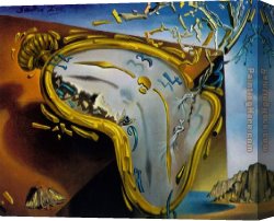 Salvador Dali Canvas Paintings - Melting Watch by Salvador Dali