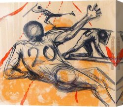 Surrealism Canvas Paintings - Sports by Salvador Dali