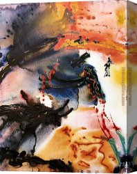 Surrealism Canvas Paintings - Tauromachie 2 by Salvador Dali