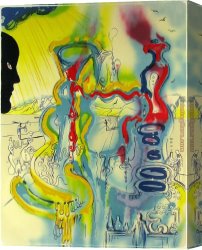 Surrealism Canvas Paintings - The Chemist by Salvador Dali