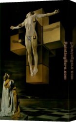 The Crucifixion Canvas Paintings - The Crucifixion by Salvador Dali