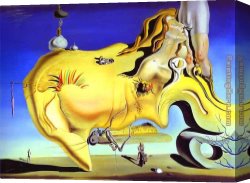Salvador Dali Canvas Paintings - The Great Masturbator by Salvador Dali