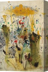 Surrealism Canvas Paintings - The Land Come to Life by Salvador Dali
