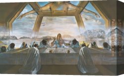 Supper Canvas Paintings - The Sacrament of the Last Supper by Salvador Dali