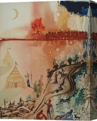 Blick Auf Jerusalem Vom Olberg Aus Canvas Paintings - The Siege of Jerusalem by Salvador Dali