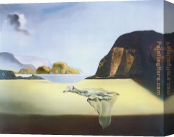 Salvador Dali Canvas Paintings - The Transparent Simulacrum of the Feigned Image by Salvador Dali