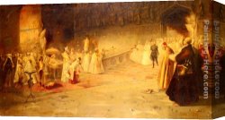 Royal Canvas Paintings - A Royal Wedding by Salvador Sanchez Barbudo