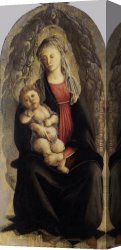 Madonna of St. Jerome Canvas Paintings - Madonna in Glory with Seraphim by Sandro Botticelli