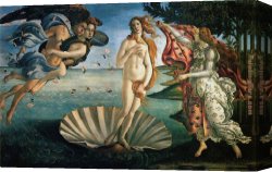Vulcan Presenting Venus with Arms for Aeneas Canvas Paintings - The Birth of Venus by Sandro Botticelli
