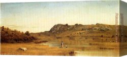 Cape Canvas Paintings - Cape Ann, Massachusetts by Sanford Robinson Gifford
