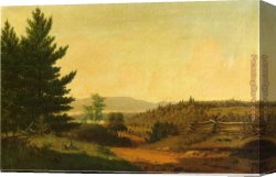 Gifford Canvas Paintings - Hudson Valley Idyll by Sanford Robinson Gifford