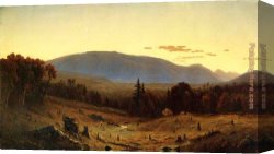 Hunters Canvas Paintings - Hunter Mountain, Twilight by Sanford Robinson Gifford