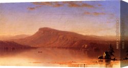 Wilderness Canvas Paintings - In the Wilderness, Twilight by Sanford Robinson Gifford