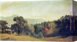 Bolton Canvas Paintings - Scene at Bolton, Lake George by Sanford Robinson Gifford