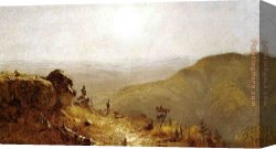 South Canvas Paintings - Study for 'The View from South Mountain, in the Catskills' by Sanford Robinson Gifford