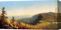 Gifford Canvas Paintings - The Catskill Mountain House by Sanford Robinson Gifford