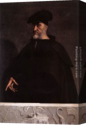 Andrea Del Sarto Canvas Paintings - Portrait of Andrea Doria by Sebastiano del Piombo