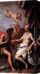 Bacchus And Ariadne Canvas Paintings - Bacchus and Ariadne by Sebastiano Ricci