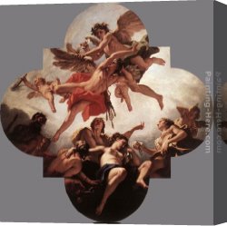 Cupid Disarmed Canvas Paintings - The Punishment of Cupid by Sebastiano Ricci