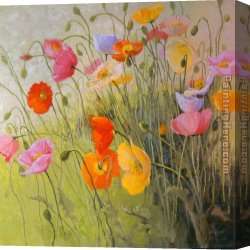 Dance at Bougival I Canvas Paintings - Meadow Dance by Shirley Novak