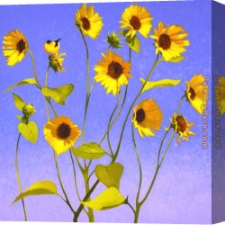 Cowboy Singing Canvas Paintings - Sing Singing II by Shirley Novak