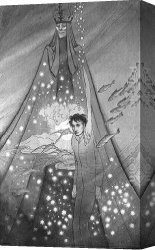 Sidney Canvas Paintings - Good-bye! by Sidney H. Sime