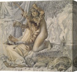 Babylon Canvas Paintings - 'Babylon hath been a golden cup' by Simeon Solomon