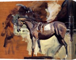 The Prize Winner Canvas Paintings - A Study Of Mahmoud, The 1936 Derby Winner by Sir Alfred James Munnings
