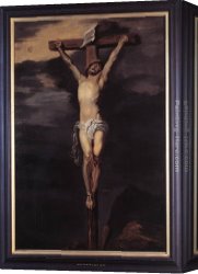 Dyck Canvas Paintings - Christ on the Cross by Sir Antony van Dyck