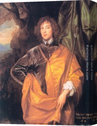 Dyck Canvas Paintings - Philip, Fourth Lord Wharton by Sir Antony van Dyck