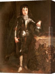 Dyck Canvas Paintings - Portrait of Charles II When Prince of Wales by Sir Antony van Dyck