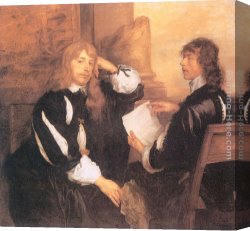 Dyck Canvas Paintings - Thomas Killigrew and William, Lord Crofts by Sir Antony van Dyck