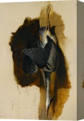 Dead Canvas Paintings - Study of a Dead Heron by Sir Edwin Henry Landseer