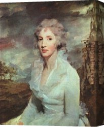 Raeburn Canvas Paintings - Miss Eleanor Urquhart by Sir Henry Raeburn
