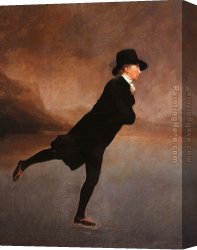 Raeburn Canvas Paintings - The Reverend Robert Walker Skating by Sir Henry Raeburn